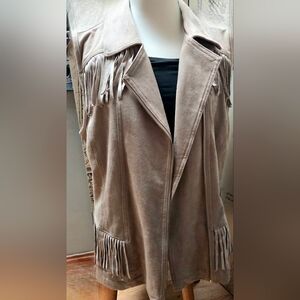 Chico's Brown Fringe Vest